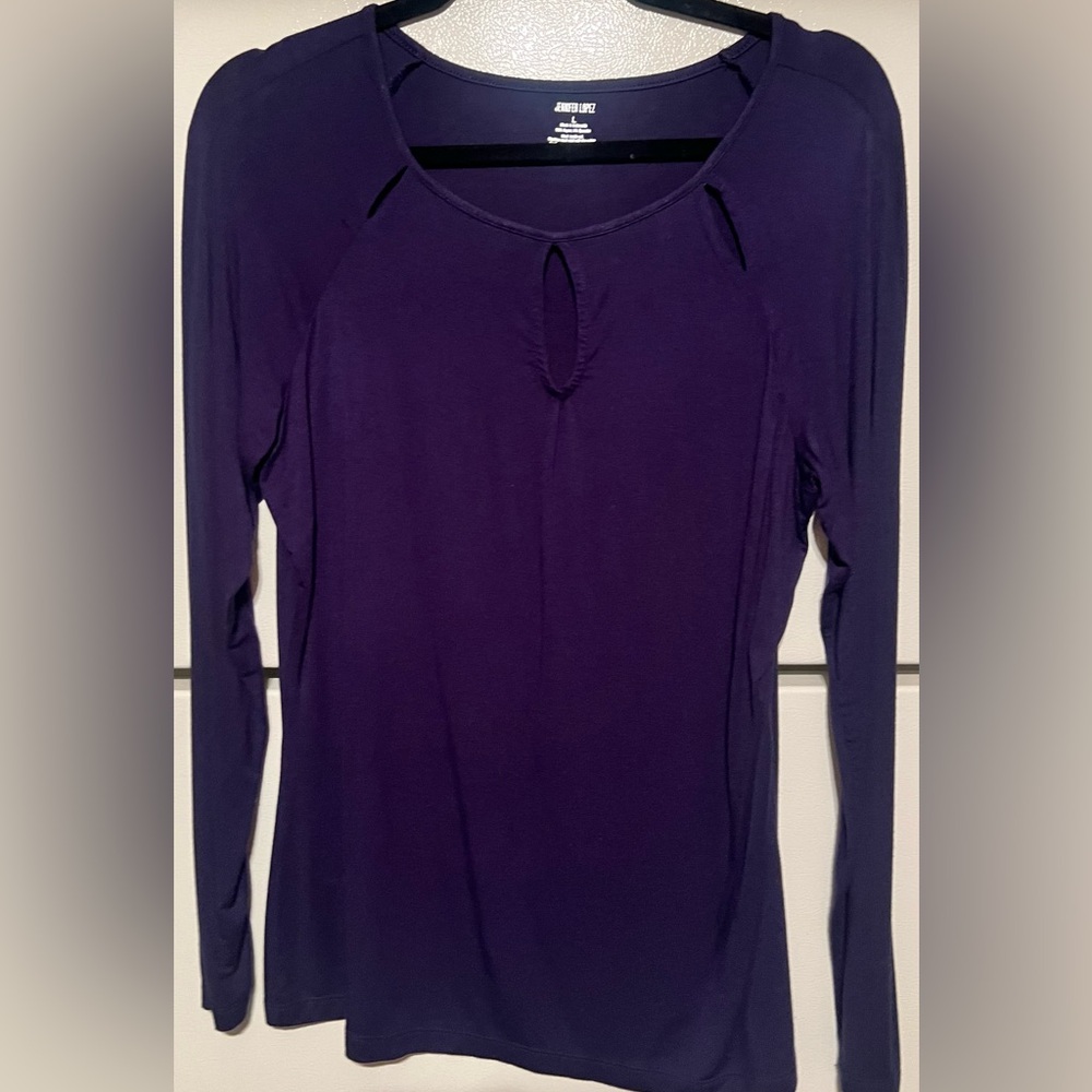 Jennifer Lopez Navy Top